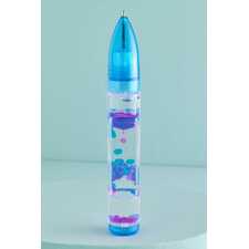 Blue Two-Tone Motion Bubbler Ink Pen