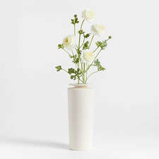 View Faux White Ranunculus Stem 35" by Abigail Ahern - image 2 of 4