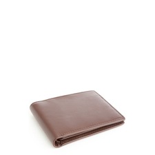 ROYCE New York RFID Leather Trifold Wallet, Main, color, Brown