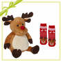 Gift Set -  Randy Reindeer Buddy &amp; Socks