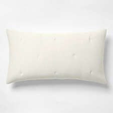 View Aire Organic Cotton Textured Natural Taupe King Bed Pillow Sham - image 1 of 11