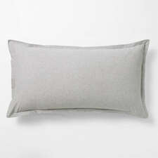 View Cozysoft Organic Flannel Grey King Bed Pillow Sham - image 1 of 6