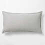 View Cozysoft Organic Flannel Grey King Bed Pillow Sham - image 1 of 6