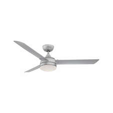 View Fanimation Xeno 56 Silver Indoor/Outdoor Ceiling Fan with LED Light - image 1 of 2