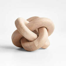 View White Wood Knot Sculpture 8" - image 1 of 13