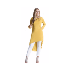  Mustard Shirt-High - Low-GILDEN