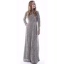 Beige Maxi Dress -lines-Aff...