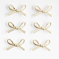 View Gold Bow Knobs, Set of 6 - image 1 of 11
