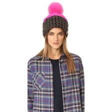 Mischa Lampert Deep Two Tone Beanie Hat