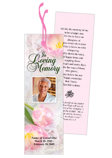 Pearls Memorial Bookmark Te...