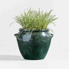 View Veneto 21"x16.5" Green Ceramic Indoor/Outdoor Planter - image 1 of 7