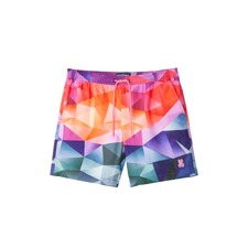 Psycho Bunny Randolph Print Swim Trunks, Main, color, Multi