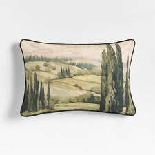 View Tuscan Landscape 22"x15" Throw Pillow with Feather Insert - image 1 of 5