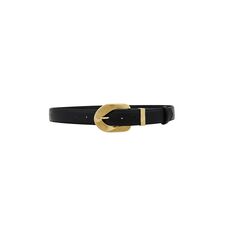 Lovers and Friends Adana Leather Belt in Black &amp; Gold | REVOLVE