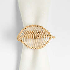 View Wicker Leaf Napkin Ring - image 1 of 4