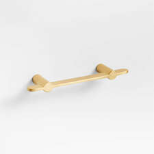 View Flat 3" Brushed Brass Cabinet Drawer Bar Pull - image 1 of 4