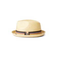 Brixton Castor Straw Fedora, Main, color, Tan