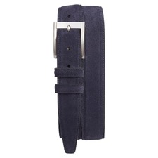 Torino Suede Belt, Main, color, Navy