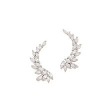 Kenneth Jay Lane Marquis Winged CZ Ear Crawlers