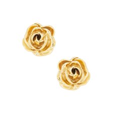 Magda Butrym Rose Stud Earrings in Gold | REVOLVE