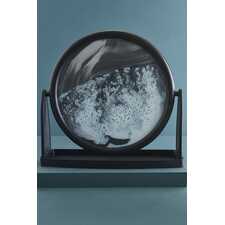 Black and White Round Sand Art bubbles front view