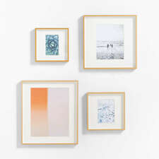 View 4-Piece Brushed Brass Gallery Wall Frame Set - image 1 of 5