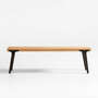 View Lakin 59" White Oak Wood Bench - image 1 of 7