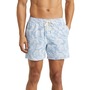 Fair Harbor The Bungalow Water Repellent Swim Trunks, Main, color, Sky Blue Leaves