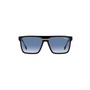 Carrera Eyewear Victory 58mm Gradient Flat Top Sunglasses, Main, color, Black Crystal/ Blue Shaded