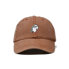 Dalix Ghost Life Embroidered Casual Cap, Main, color, Washed Orange