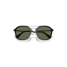 Persol 53mm Polarized Square Sunglasses, Main, color, Black