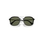 Persol 53mm Polarized Square Sunglasses, Main, color, Black