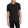 BOSS Parlay Tipped Cotton Polo, Main, color, Black