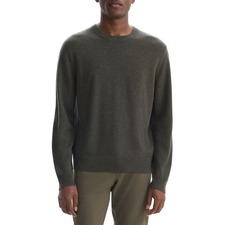 Theory Hilles Cashmere Sweater, Main, color, Hunter Green Melange