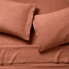 View EUROPEAN FLAX ™-Certified Linen Copper King Bed Sheet Set - image 1 of 7