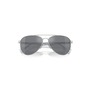 Prada 61mm Pilot Sunglasses, Main, color, Silver