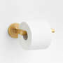 View Modern Fluted Brushed Brass Wall-Mounted Toilet Paper Holder - image 1 of 2