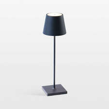 View Poldina Pro Steel Blue Metal Table Lamp by Zafferano America 15" - image 1 of 3