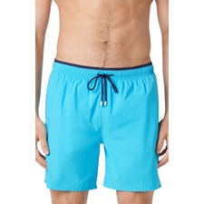 Bugatchi Quinn Swim Trunks, Main, color, Aqua