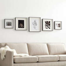 View Brushed Black Picture Frame Gallery, Set of 5 - image 1 of 7