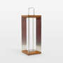 View Blade Teak and Stainless Steel LED Solar Outdoor Lantern 26" - image 1 of 1