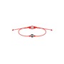 Karma and Luck Men's Fierce Protector - Evil Eye Red String Bracelet, Main, color, Red/Black/Silver/White