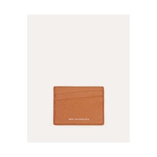 Want Les Essentiels Branson Pebble-Grained Leather Cardholder, Main, color, Orange