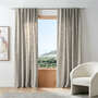 View Reid Pebble Grey Recycled Fiber Window Curtain Panel 52"x84" - image 1 of 7