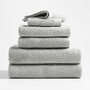 View Antimicrobial Organic Cotton Ash Gray Bath Towels, Set of 6 - image 1 of 1