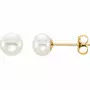 14kt Yellow Gold Pearl Stud Earrings