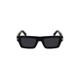 FERRAGAMO Prisma 50mm Rectangular Sunglasses, Main, color, Black