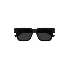 Saint Laurent Vadim 54mm Rectangular Sunglasses, Main, color, Black
