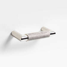 View Modern Knurled 3" Polished Chrome Cabinet Pull - image 1 of 5