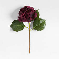 View Faux Burgundy Hydrangea Stem 20" by Abigail Ahern - image 1 of 5